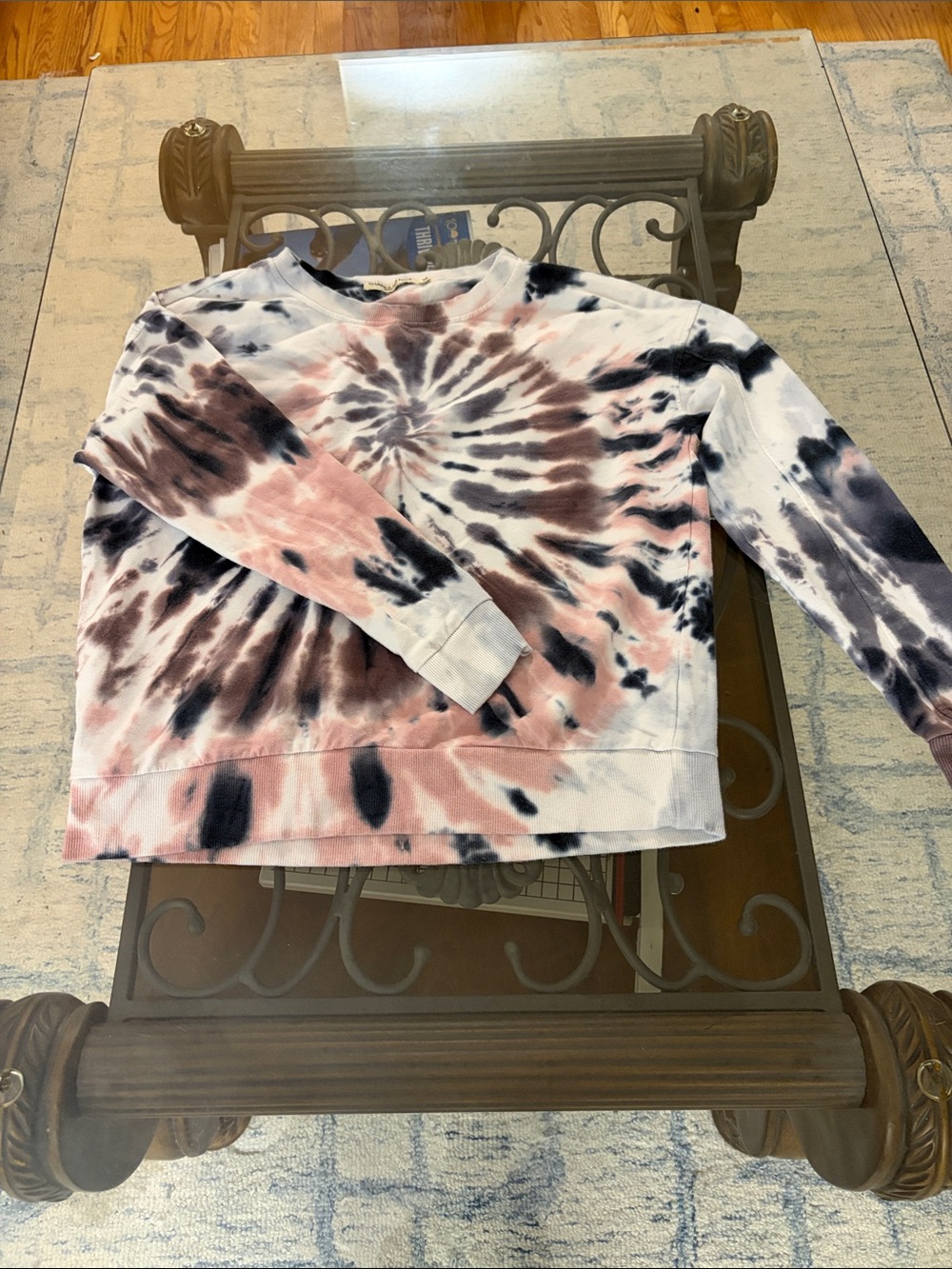 Chance or Fate Pink & Black Tie-Dye Sweatshirt